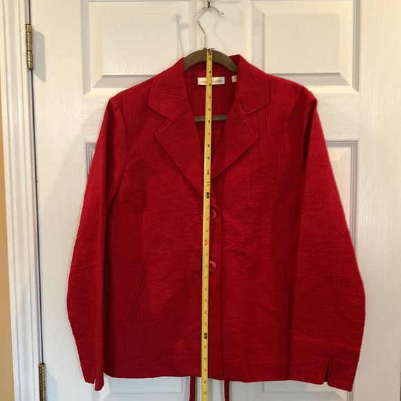Coldwater Creek Red Jacket Sz 12 - Picture 11 of 14